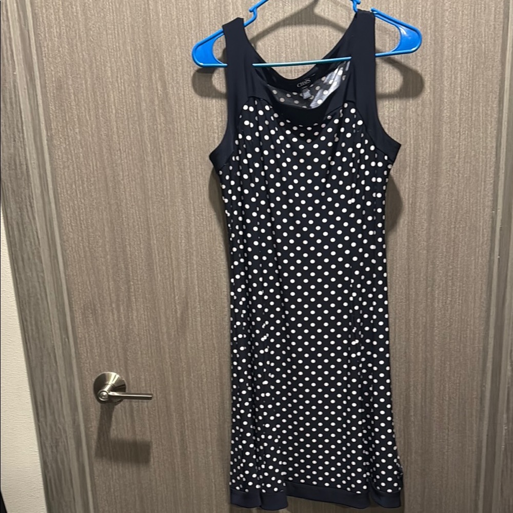 CHAPS Size Large Blue Mini Dress
